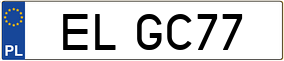 Truck License Plate